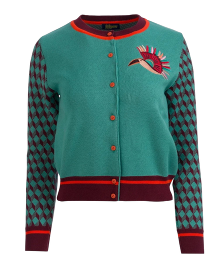 Knitwear Cardigan bird of paradise
