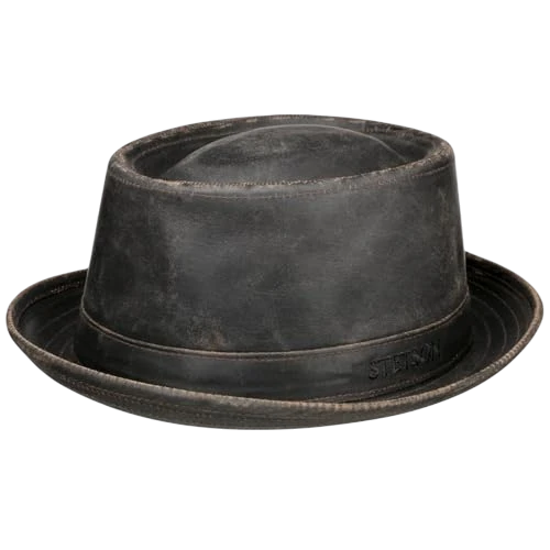 STETSON ODENTO PORK PIE HOED, GREY
