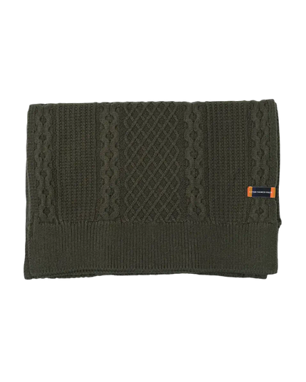 A FISH NAMED FRED SCARF CABLE, GREEN