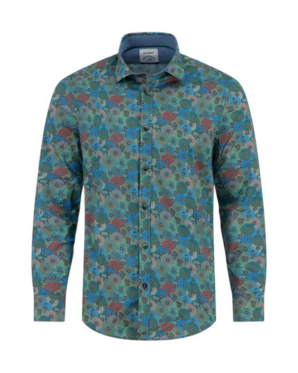 A FISH NAMED FRED BLOUSE JAPANESE ROUNDS / TOKYO TRIP, MULTICOLOR