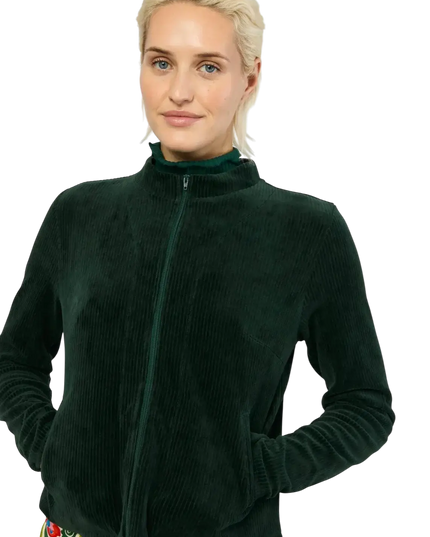 Jolly Zip Up fin nål grøn