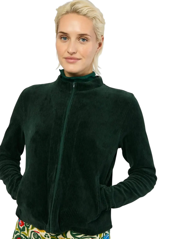 Jolly Zip Up fin nål grøn