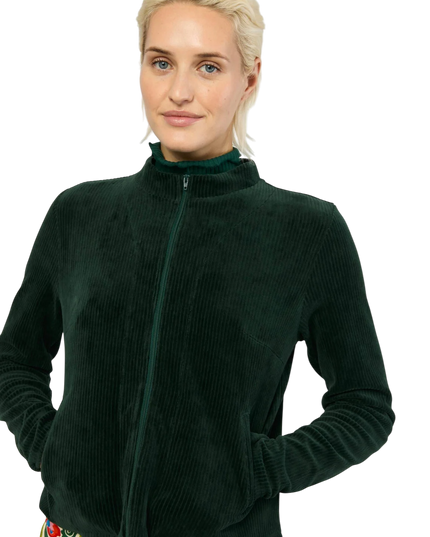 Jolly Zip Up fine needle green