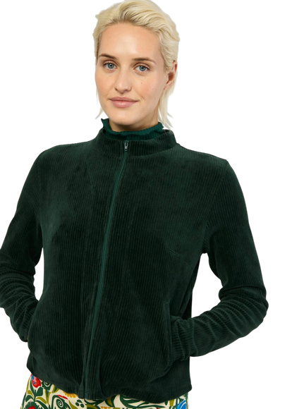 Jolly Zip Up fine needle green
