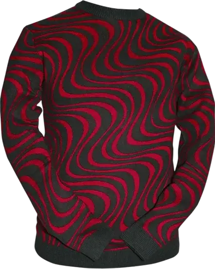 Linha Ondulada preto-vermelho