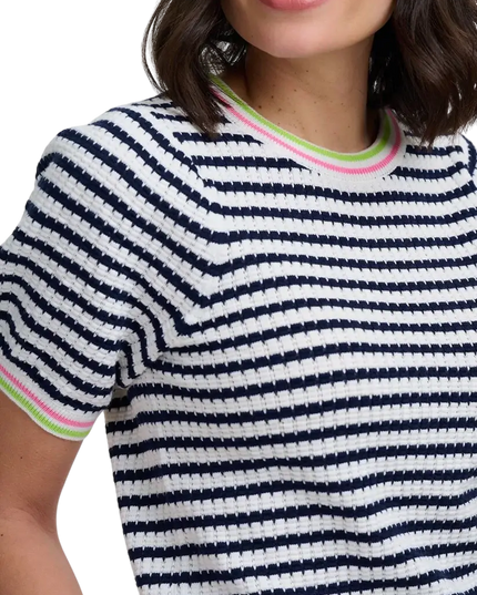 SUGAR HILL BRIGHTON MAGGIE LÉINE T, CORALINE KNOT TOP BÁN/OÍMHÉAL, STRÍOC NAUTICAL