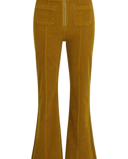Chris Zip Pants Corduroy golden brown