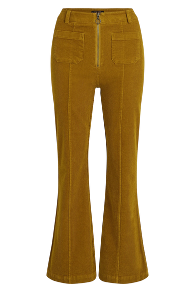 Chris Zip Pants Corduroy golden brown