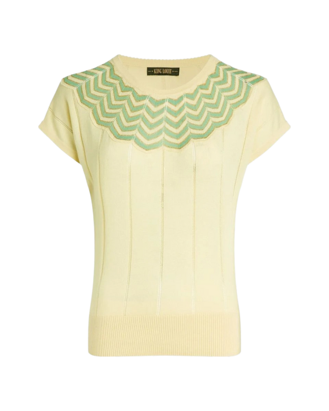 Yoke top Hoops, cream