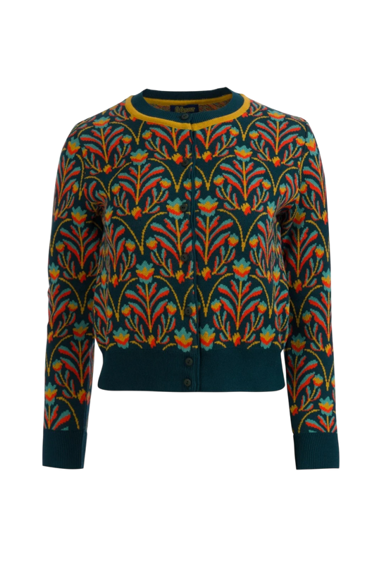 Knitwear Cardigan barock flower