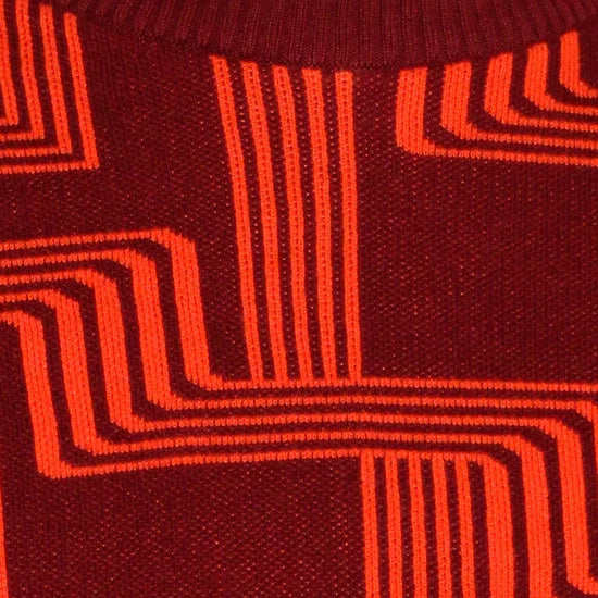 Lines aubergine-orange