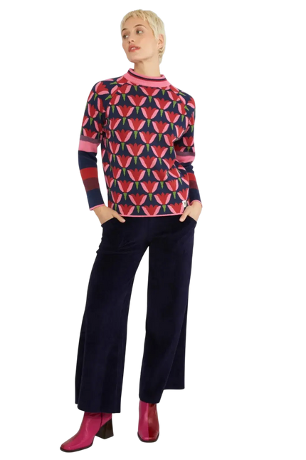 BLUTSGESCHWISTER Knitted Jumper Cold Day Warm Heart