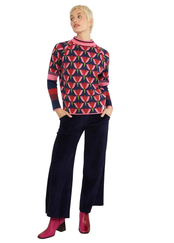 BLUTSGESCHWISTER Knitted Jumper Cold Day Warm Heart
