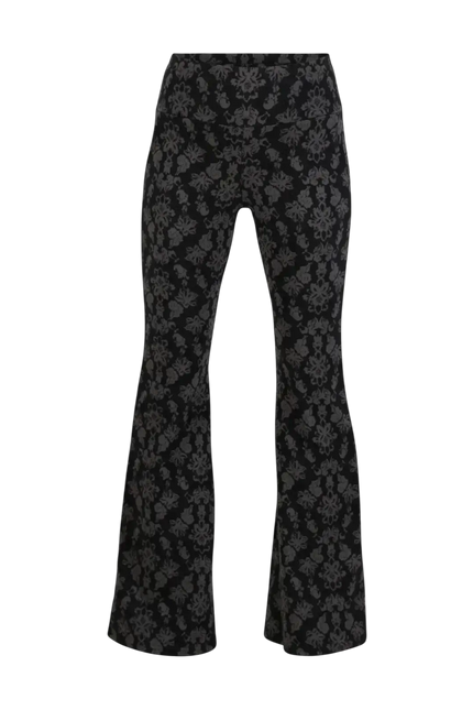 BLUTSGESCHWISTER broek On a Winters Day Flared princess tapestry black