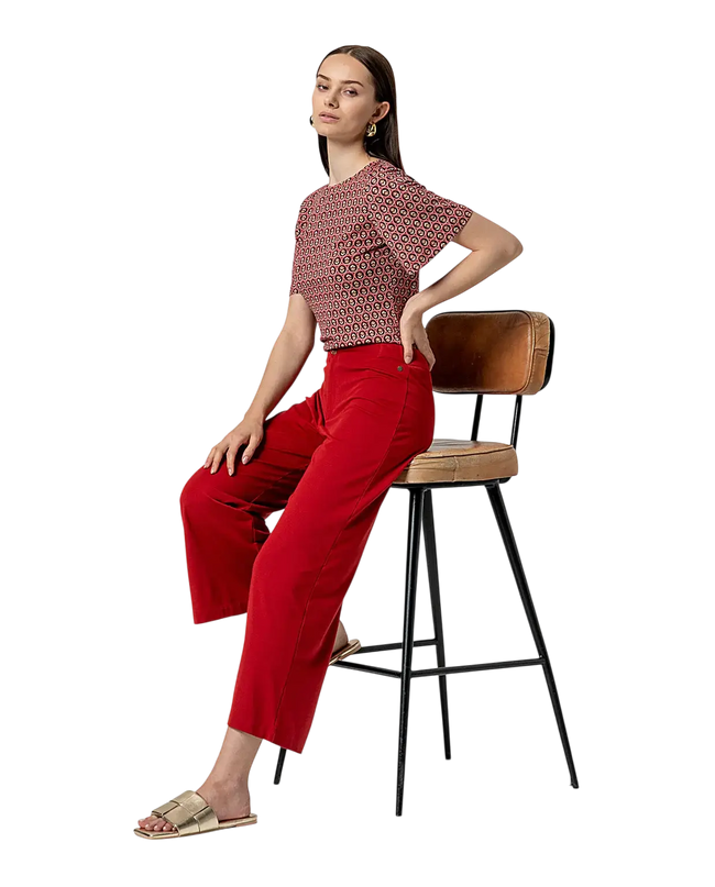 POCKETED PANTS RED