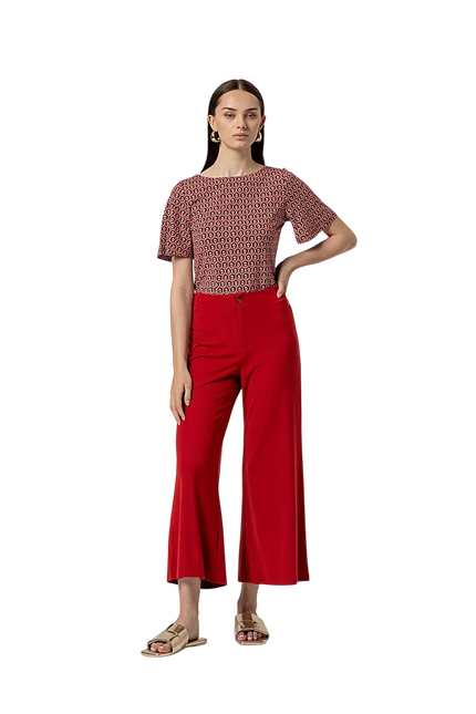 RED PANTS WITH POCKETS