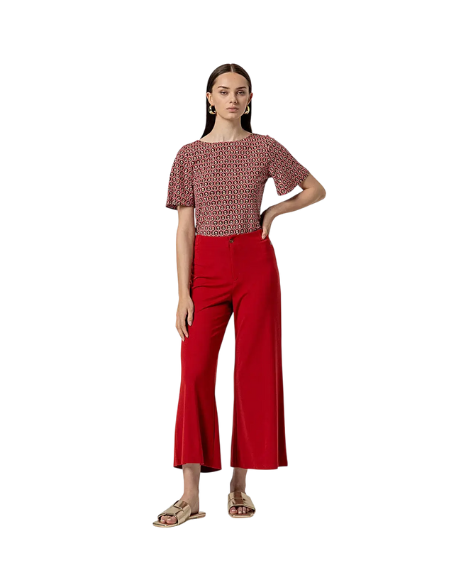 POCKETED PANTS RED