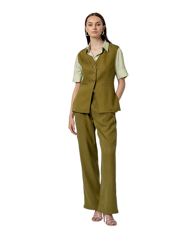 GILET OLIVE
