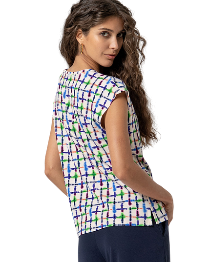 SLEEVELESS T-SHIRT BLUE