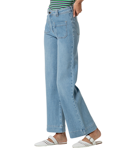 WIDE LEG PANTS SKY BLUE