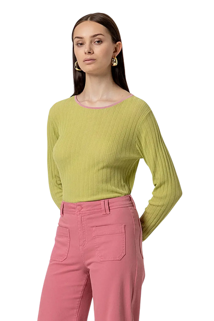 PINK WIDE-LEG PANTS