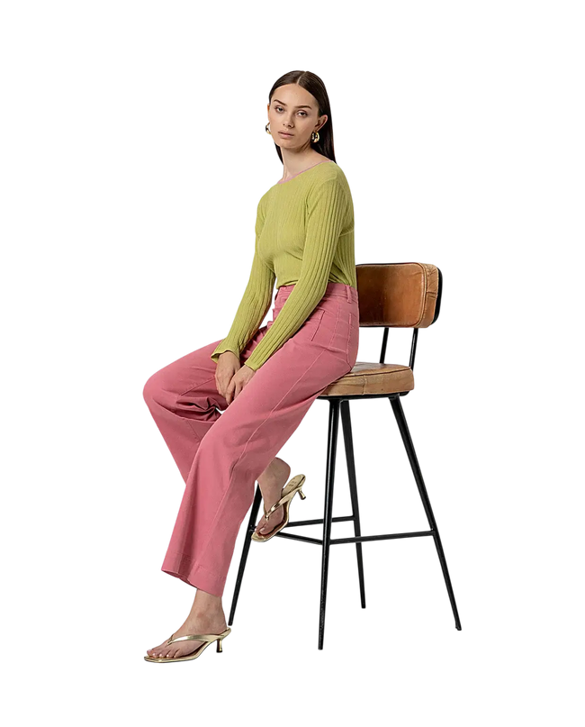 WIDE LEG PANTS PINK