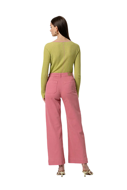 PINK WIDE-LEG PANTS