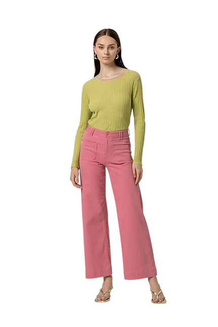 PINK WIDE-LEG PANTS