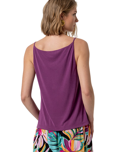 V-NECK STRAP TOP PURPLE