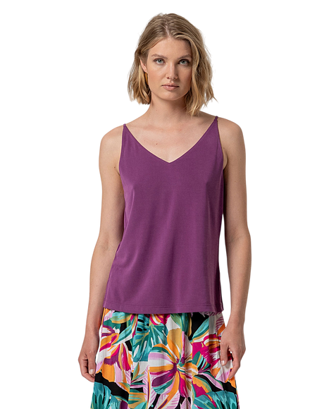 V-NECK STRAP TOP PURPLE