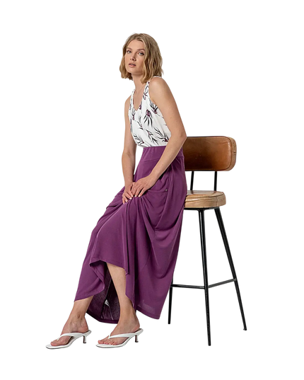 FALDA LARGA MORADA