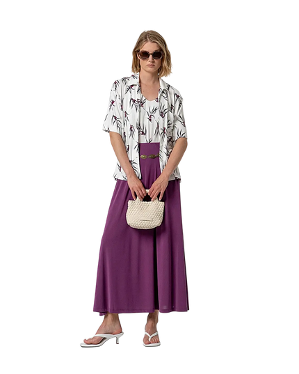 FALDA LARGA MORADA