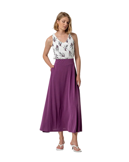 FALDA LARGA MORADA