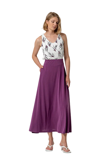 PURPLE MAXI SKIRT