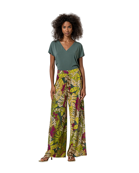 WIDE LEG PANTS GREEN