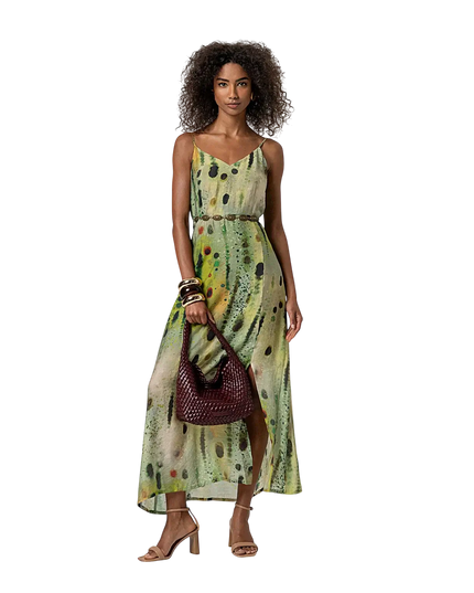 VESTIDO SURKANA DE ALCINHA E DECOTE V VERDE