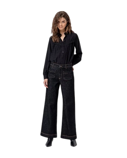 SURKANA JEANS MET FRONT POCKETS, BLACK