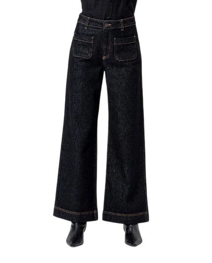 SURKANA JEANS MET FRONT POCKETS, BLACK