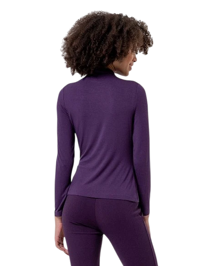 SURKANA HIGH NECK TOP, PAARS
