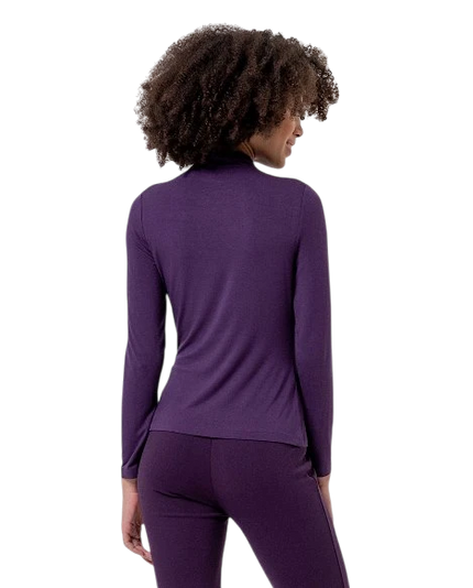 SURKANA HIGH NECK TOP, PAARS