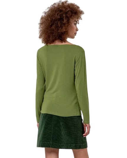 SURKANA BOAT NECK TOP, GROEN