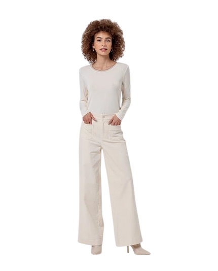 SURKANA CORDUROY BROEK, WIT