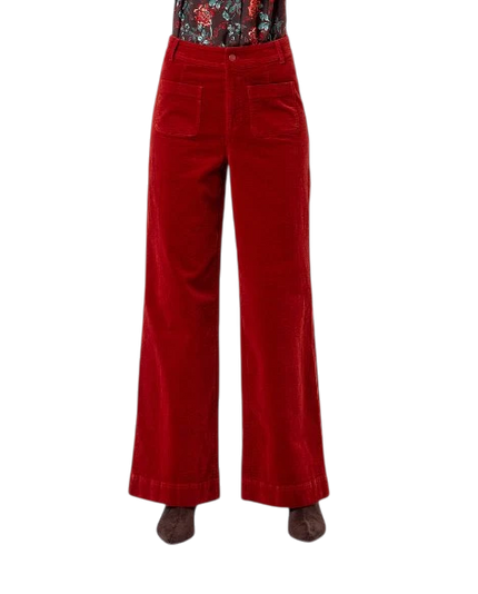 SURKANA CORDUROY BROEK 556TASS523,  BORDEAUXROOD