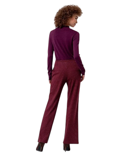 SURKANA STRAIGHT LEG BROEK, BORDEAUXROOD