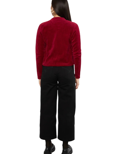 Jolly Zip Up fine needle red