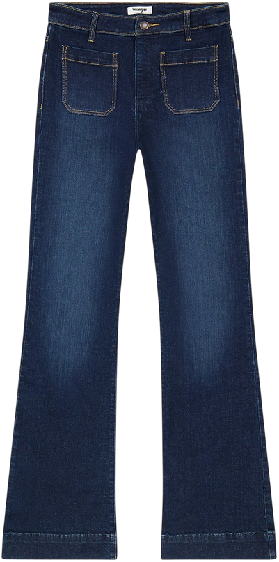 WRANGLER FLARE JEANS, DARK WASH