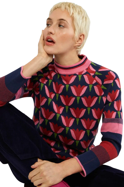 BLUTSGESCHWISTER Knitted Jumper Cold Day Warm Heart