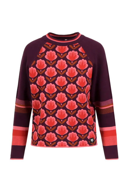 BLUTSGESCHWISTER trui Cold Day Warm Heart hot wave flower