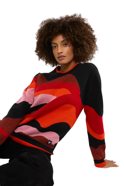 BLUTSGESCHWISTER trui Cosy Storyteller autumn wave