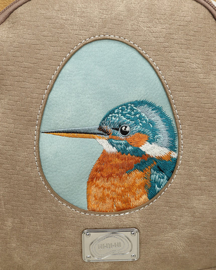 Eggy – Beige/Peach/Petrol Ijsvogel